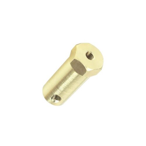 HEXAGONAL BRASS SHAFT COUPLING FOR ROBOT SMART CAR MOTOR WHEEL