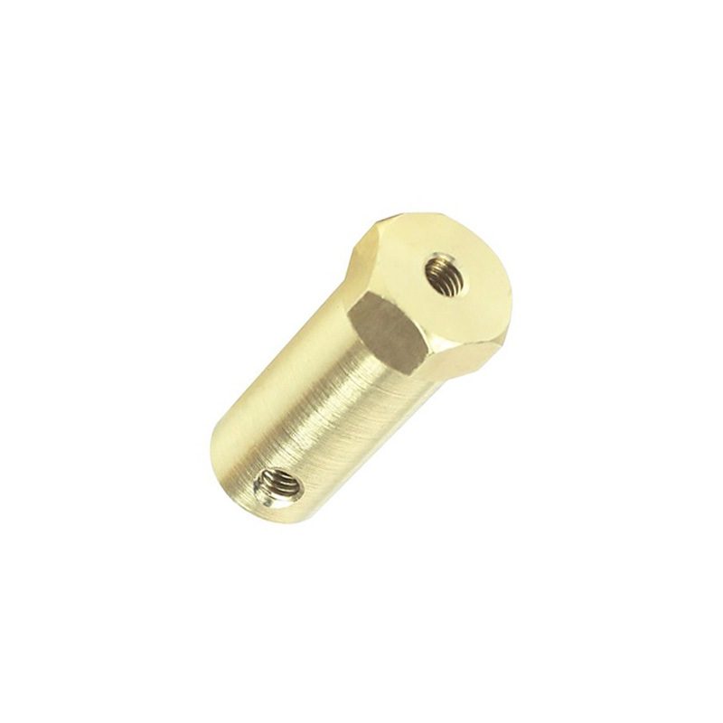 579 HEXAGONAL BRASS SHAFT COUPLING FOR ROBOT SMART CAR MOTOR WHEEL