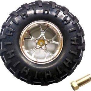 130MM ROBOTICS WHEEL FOR ATV WITH COUPLER ALL TERRAIN ROBOT
