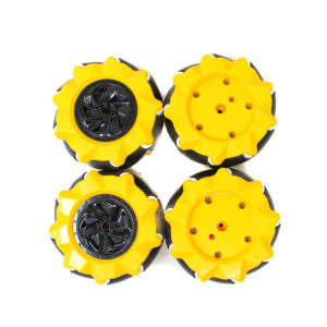 80MM MECANUM WHEEL COMPATIBLE WITH 6.7MM COUPLING SET OF