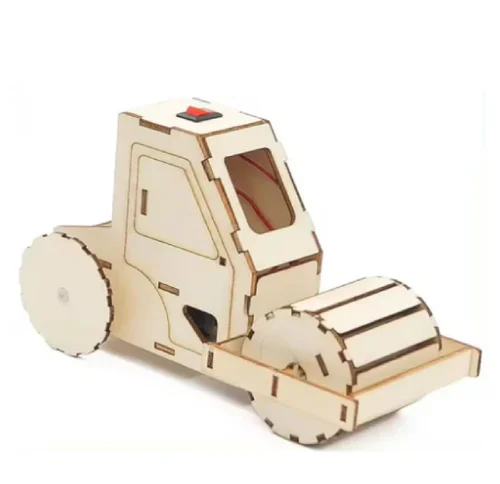 DIY electric road roller robot STEM kit