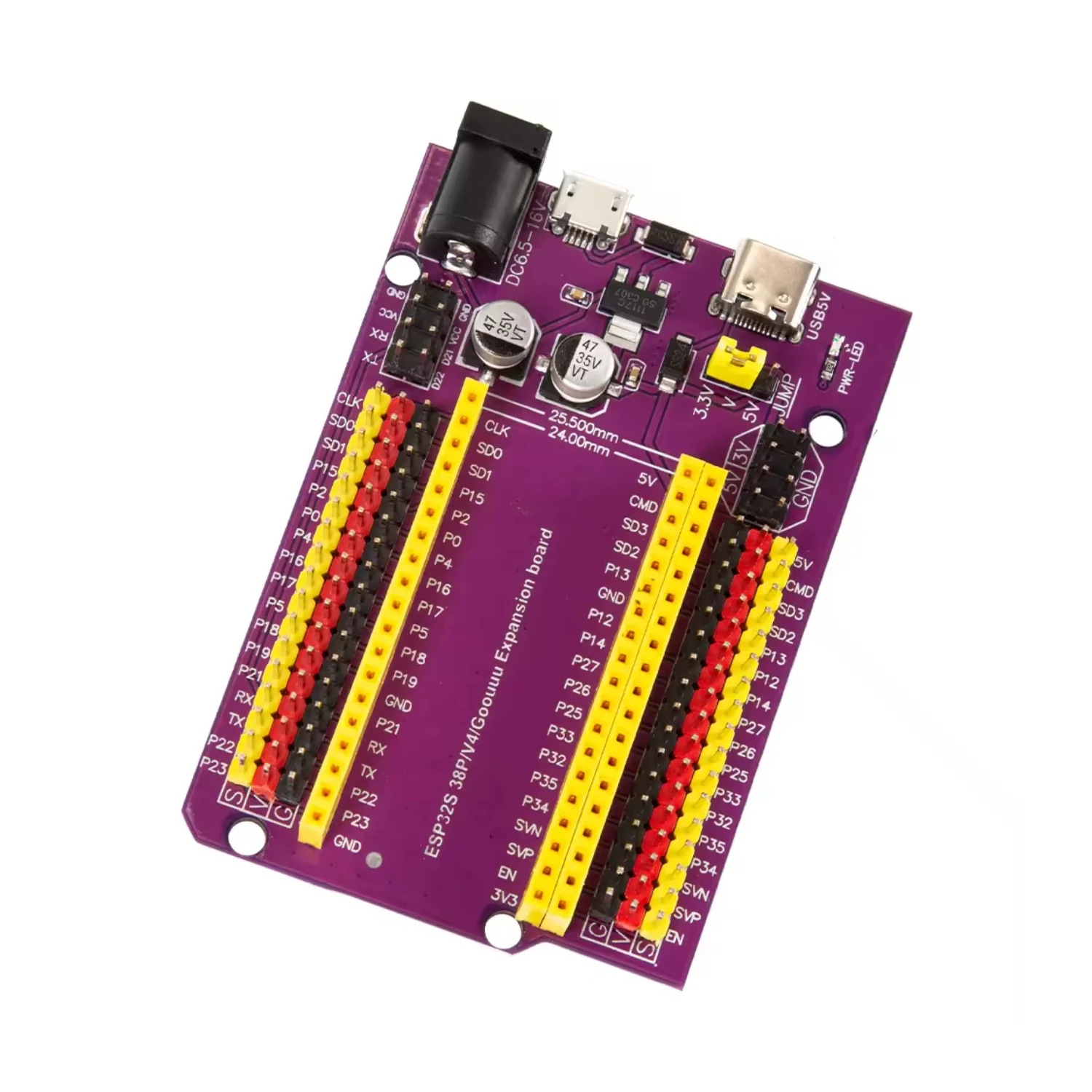 rs6591_4 ESP32S 38-pin expansion board