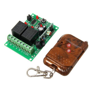 2 Channel 433MHz RF 12V Relay module with a remote control