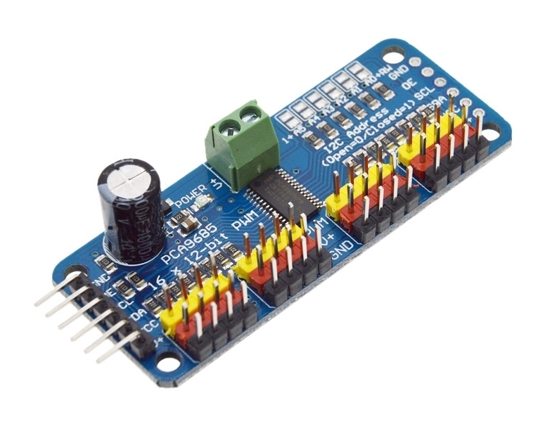1pcs-16-Channel-12-bit-PWM-Servo-Driver-I2C-interface-PCA9685-for-Arduino-Raspberry-Pi-DIY PCA9685 12BIT 16 CHANNEL PWM SERVO DRIVER