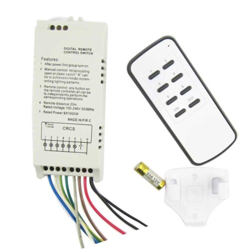 RF REMOTE CONTROL FOR 6 CHANNEL