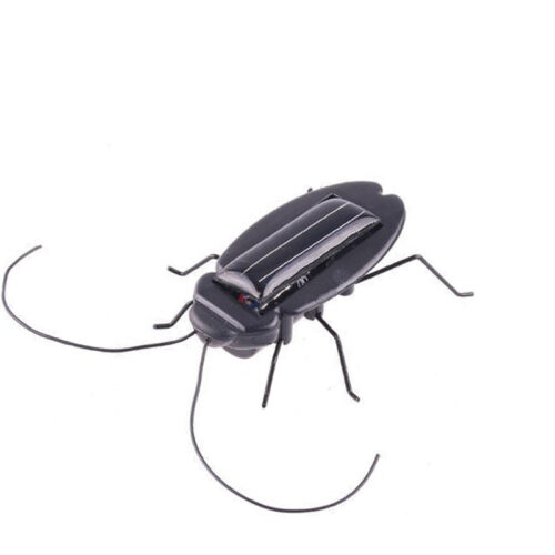 SOLAR POWERED VIBRATING BLACK COCKROACH BUG