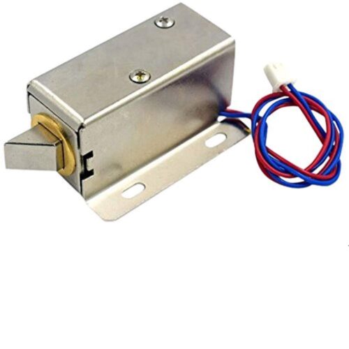 12V Electromagnetic Solenoid Lock with L Bracket