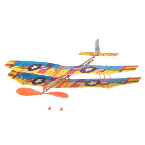 Big Rubber Band–Powered DIY Plane Toy Kit – Aircraft Model