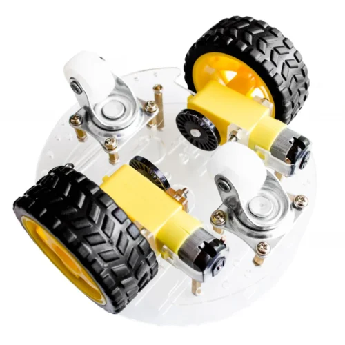 2WD SMART ROUND CAR CHASSIS KIT UNASSAMBLED